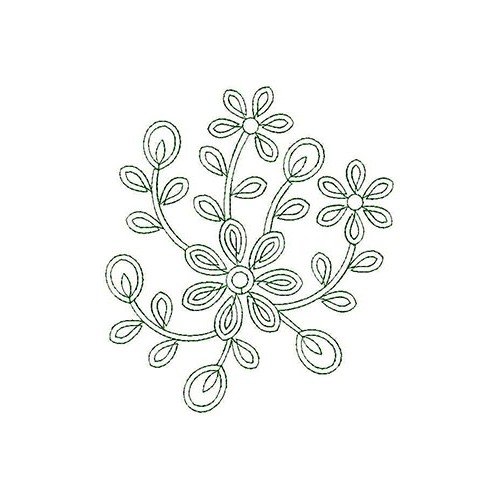 Simple Applique Chain Stitch Embroidery Design 23750