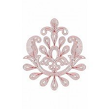 Distinctive Chain Stitch Applique Embroidery Design 23752