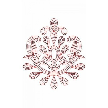 Distinctive Chain Stitch Applique Embroidery Design 23752