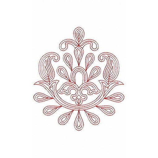 Distinctive Chain Stitch Applique Embroidery Design 23752