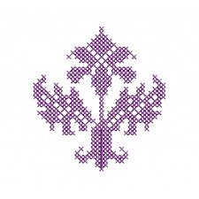 Cross Stitch Applique Embroidery Design 23772