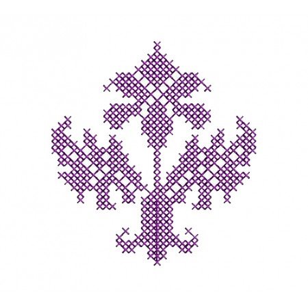 Cross Stitch Applique Embroidery Design 23772