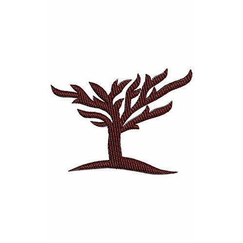 Tree Trunk Applique Embroidery Design 23773