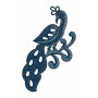 Peacock On Branch Applique Embroidery Design 23777