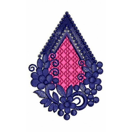 Conflicting Applique Embroidery Design 23837