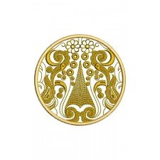 Enthralling Round Patch Design In Embroidery 23922