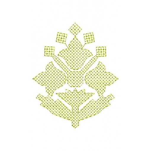 Cross Stitch Applique Design In Embroidery 24044