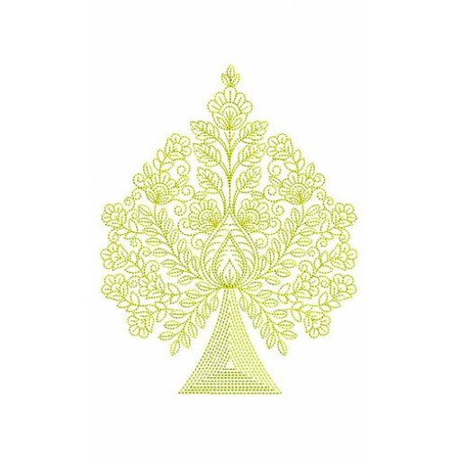 Triangle Tree Trunk Applique Embroidery Design 24046