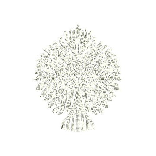 Tree Plant Applique Design In Embroidery 24047