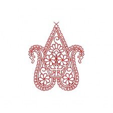 Swarovski Embroidery Design In Applique 24051