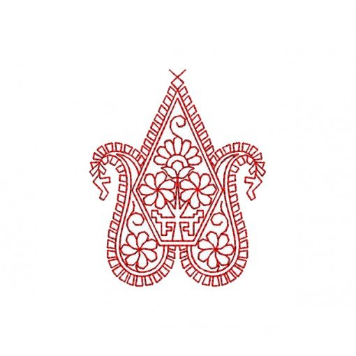 Swarovski Embroidery Design In Applique 24051