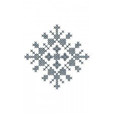 Square Cross Stitch Applique Design 24052