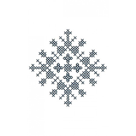 Square Cross Stitch Applique Design 24052