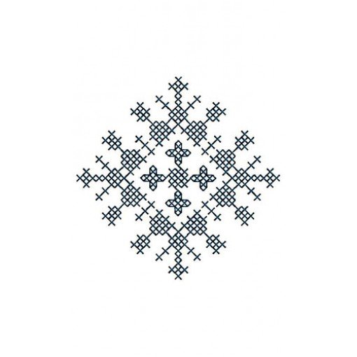 Square Cross Stitch Applique Design 24052