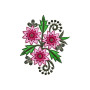 Daffodils Applique Embroidery Design 24061