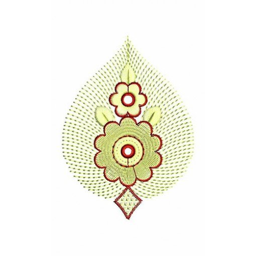 Big Flower Applique Embroidery Design 24062