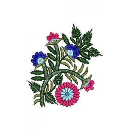 Daisy Flower Applique Embroidery Design 24063