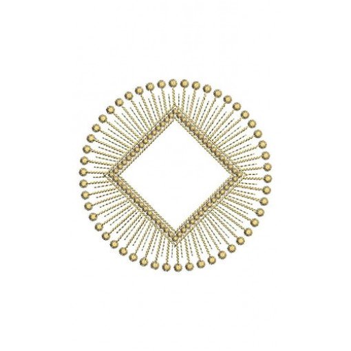 Swarovski Round Applique Embroidery Design 24080