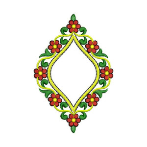 Swarovski Applique Design In Embroidery 24082