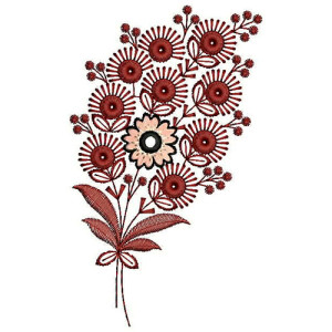 Pretty Applique Design In Embroidery 24088