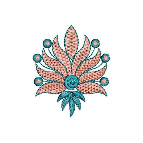 Distinctive Petal Applique Design In Embroidery 24114