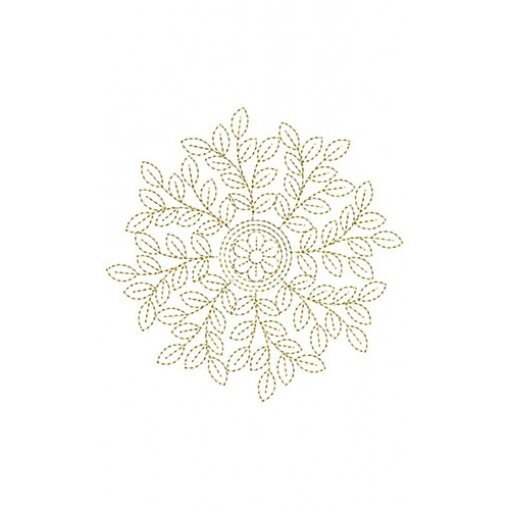 Leaf Bunch Applique Embroidery Design 24116