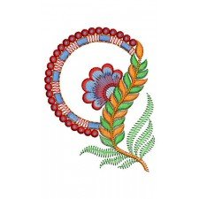 Semi Circle Applique Embroidery Design 24119
