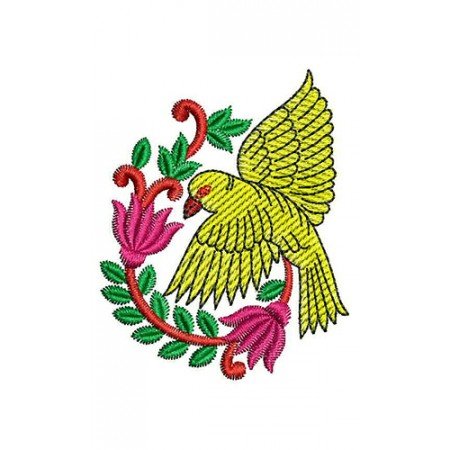 Sparrow Bird Applique Embroidery Design 24130