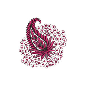 Artistic Mango Design Applique Embroidery 24135