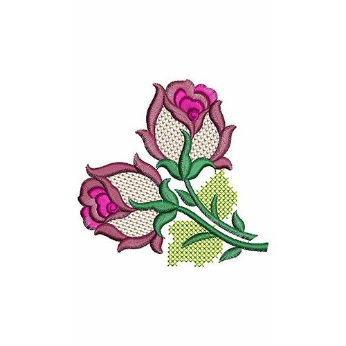 Rose Flowers Applique Embroidery Design 24159