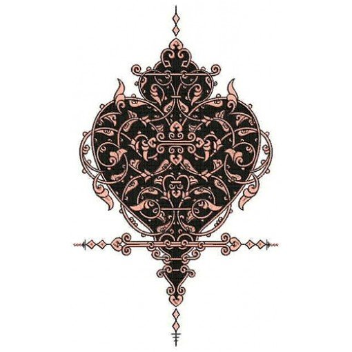Elaborate Applique Design In Embroidery 24168
