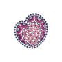 Heart Shape Applique Embroidery Design 24186
