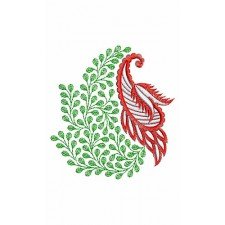 Traditional Paisley Applique Embroidery Design 24190