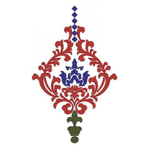 Conspicuous Design In Applique Embroidery 24205