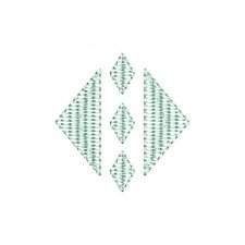 Triangle And Rhombus Shape Applique Design 24207