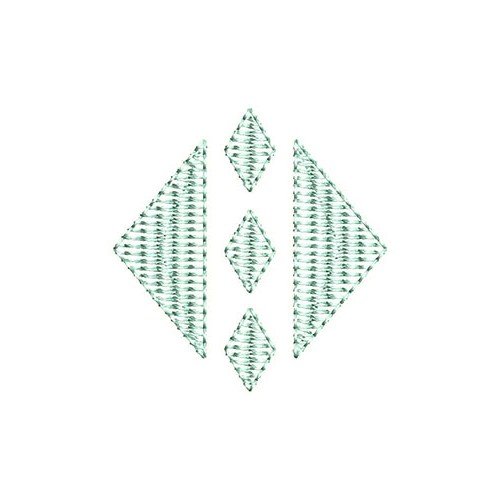 Triangle And Rhombus Shape Applique Design 24207