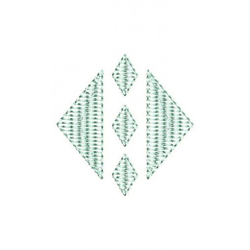 Triangle And Rhombus Shape Applique Design 24207