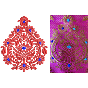 Appealing Design In Applique Embroidery 24213