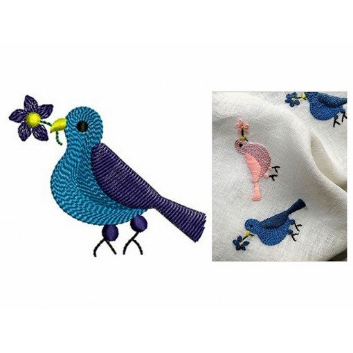 Bird Design In Applique Embroidery 24222 Bird Design In Applique Embroidery 24222