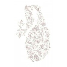 Cording paisley Applique Embroidery Design 24268