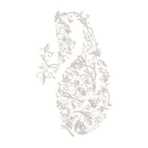 Cording paisley Applique Embroidery Design 24268
