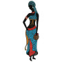 Lady Holding The Pot In Applique Embroidery Design