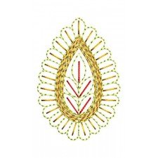 Simple Leaf Applique Embroidery Design 24345