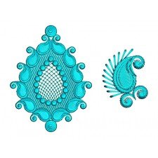 Traditional Mango Design Applique Embroidery 24353 Traditional Mango Design Applique Embroidery 24353