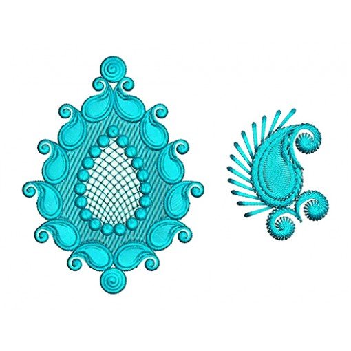 Traditional Mango Design Applique Embroidery 24353 Traditional Mango Design Applique Embroidery 24353