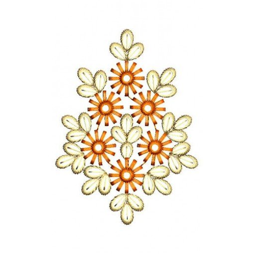 Simple Applique Embroidery Design 24395