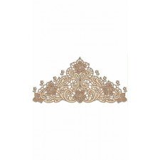 Ornate Flower Design In Applique Embroidery 24497