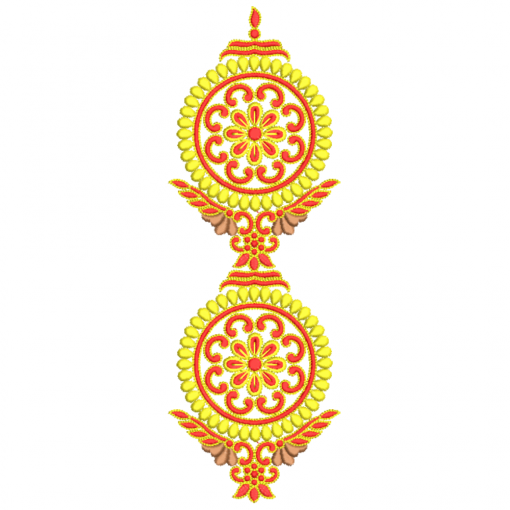 Flowers Design In Applique Embroidery 24509 Flowers Design In Applique Embroidery 24509