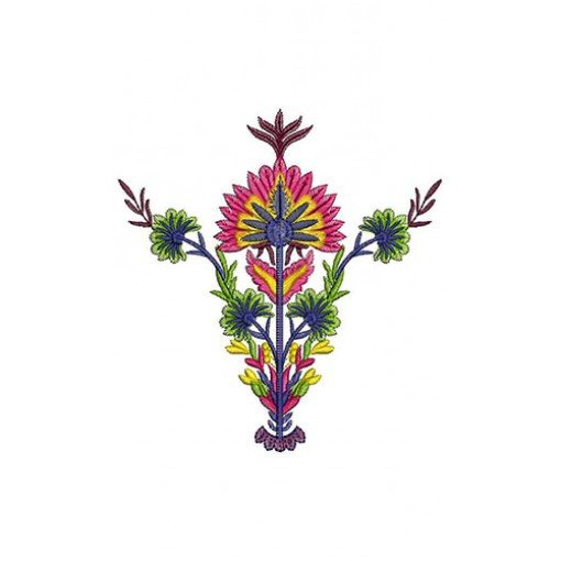 Fascinating Alstroemeria Applique Embroidery Design 24524