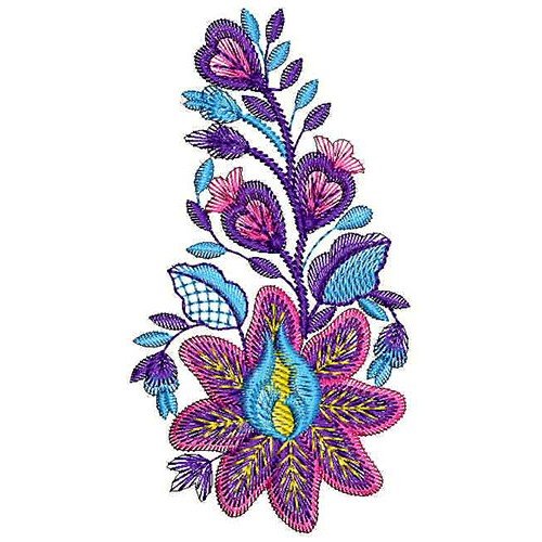 Buttercup Style Applique Embroidery Design 24526